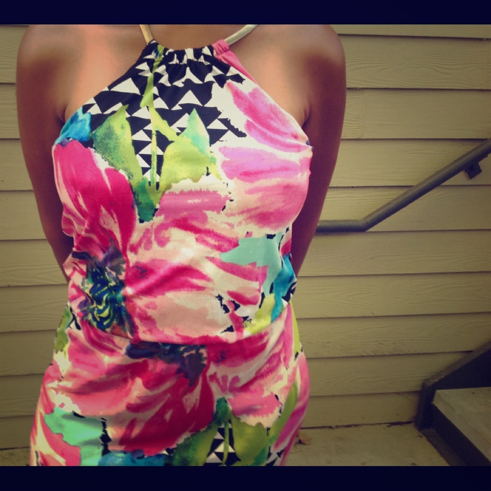 Gorgeous floral summer spring dress long